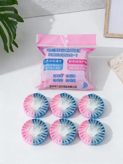 Blue Bubble Toilet Cleaning Tablets, 10-Pack, Odor Removal, Fresh Scent - 9