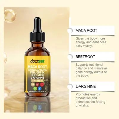 Docteat Strength Supplement Drops, Supports Muscle Endurance and Daily Energy - 4