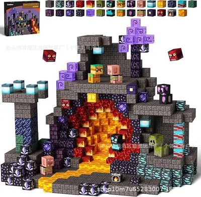 3D Magnetic Tile Building Set, Educational Gift Toy, Pet Park Design - 7