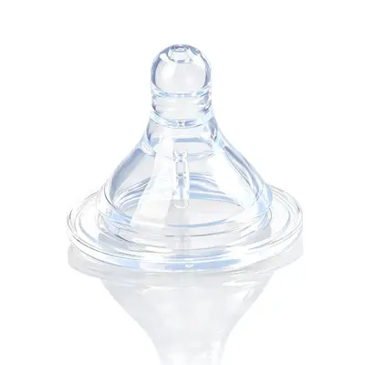 Baby silicone pacifier, ultra soft, wide caliber