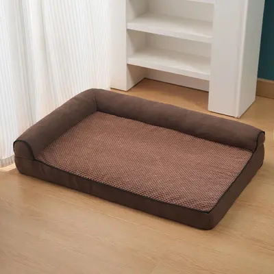 Non-Slip Thick Foam Pet Bed with Removable Washable Cover - 8