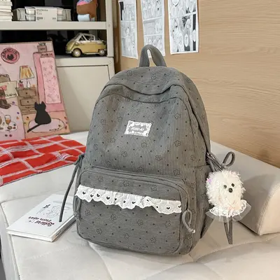 Korean-Style Student Backpack, Large Capacity, Casual Daypack - 8
