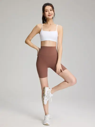 Women's High-Waisted Three-Quarter Leggings, Antibacterial Butt-Lifting - 6
