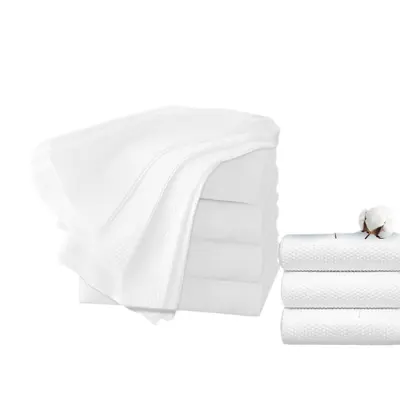 Toptan Büyük Boyutlu Kalın Saf Pamuklu Tek Kullanımlık Banyo Havlusu Kuaför Salonu Banyo Spa Masaj Evcil Hayvan Dükkanı Ev Kullanımı