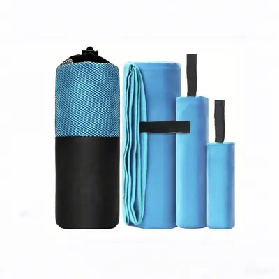 Hızlı kuruyan spor havlu, 3'lü set, mikrofiber, UV koruması