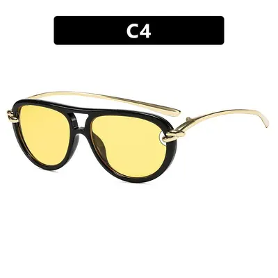 Sonnenbrille im Krötenform-Design mit doppeltem Steg - 12