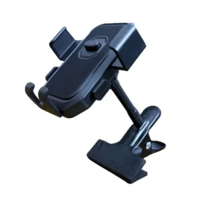 Metal Heavy-Duty Clamp Desktop Phone Holder, Flexible Neck, 360° Rotation - 6