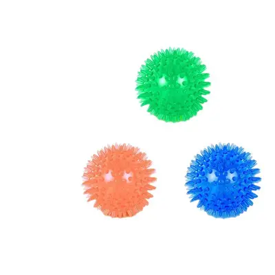 Spiky Squeaky Dog Ball, Chew-Resistant, Teeth Cleaning for Large Dogs - 5