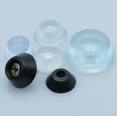 Halbrunde Kunststoff-Antirutsch-Möbelgleiter, transparentes PVC