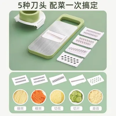 Multifunctional vegetable cutter, stainless steel - 4
