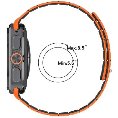 适用三星Galaxy Watch Ultra2磁吸硅胶表带三星Ultra2磁吸手表带