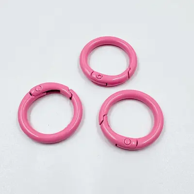 Colorful Alloy Spring Ring Clasp, DIY Jewelry Accessory - 10