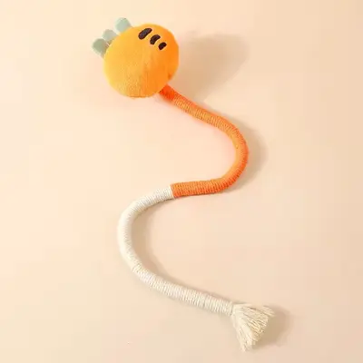 Cat Toy with Chew Rope and Catnip, Self-Play Teaser Wand - 10
