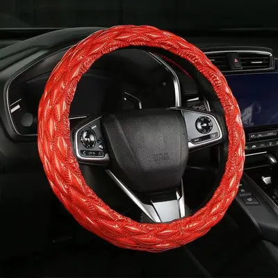 3D Diamond Honeycomb Car Steering Wheel Cover for All Seasons - 8