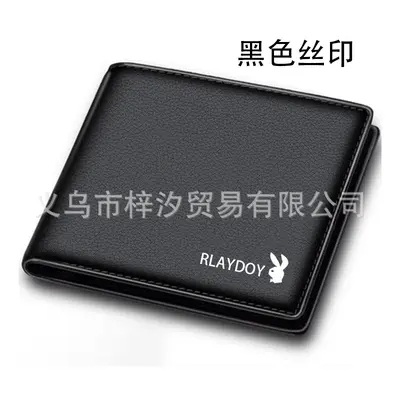 Gongzi Men's Short Wallet with Driver's License and Multiple Card Slots - 4