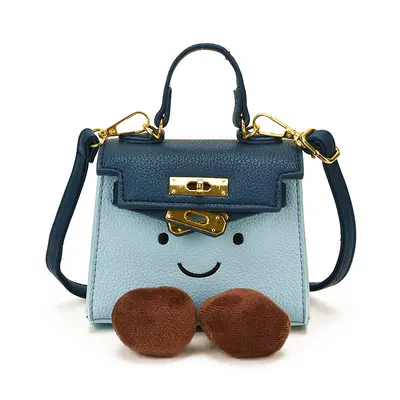 Kids Mini Crossbody Bag, Smiley Lychee Pattern Cartoon Handbag - 7