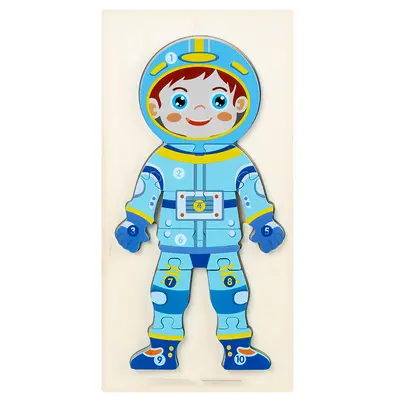 Ahşap 3D Kilitli Yapboz, Erken Eğitim, 12 Ay-3 Yaş - 10