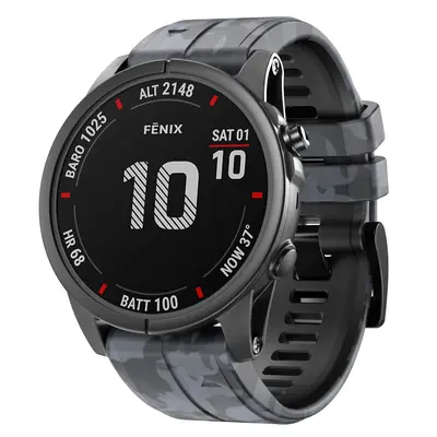Quick-Release Silicone Band for Garmin Fenix 8 7X/6X, 22/26 mm - 4