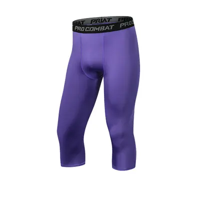 Men's Basketball Compression Tights, 7/8 Length, Breathable, Quick-Dry - 13