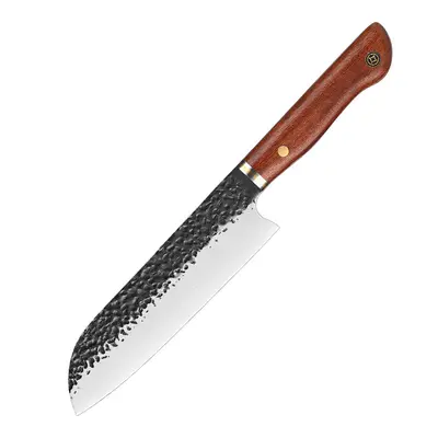 5-teiliges Kochmesser-Set - Holzgriff mit Hammerschlag-Finish - 10
