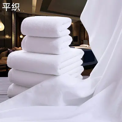 Specially designed embroidered logo pure cotton white towels and bath towels for five-star hotels, beauty salons, guest houses and postpartum care centers. - 3