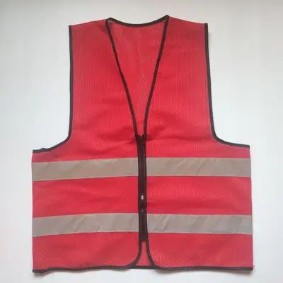 Multicolor Reflective Safety Vest, Two Horizontal Zippers, Breathable - 8