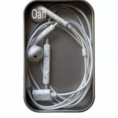 Star Pattern Wired Earphones for Android, Korean Style Polka Dot - 8