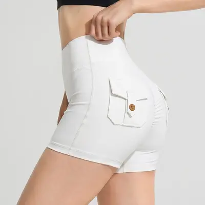 High-Stretch Yoga Shorts, Three-Quarter Length, Quick-Dry - 9