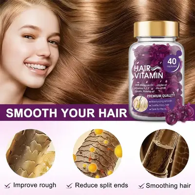 Moroccan Argan Oil and Jojoba Oil Hair Care Vitamin, for Dry and Damaged Hair