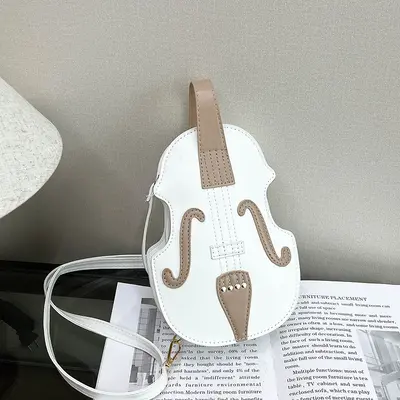 Kadın Gitar Çantası Yağlı Deri Çapraz Askılı Çanta Kişiselleştirilebilir - 7
