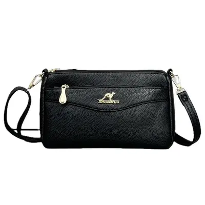 PU Women's Bag Large Capacity Multi-Layer Crossbody Bag Shoulder Bag Versatile Patchwork Bag