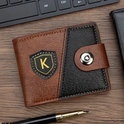 Men's Short Retro Multifunctional Wallet with Magnetic Snap and Multi-Card Slots - 6