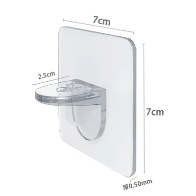Drill-Free Wall Shelf Bracket for Bathroom and Kitchen - 7
