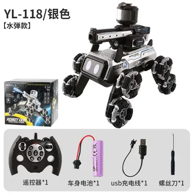 1:14 Four-Channel 2.4G RC Eight-Wheel Robot Dog Stunt Car - 8