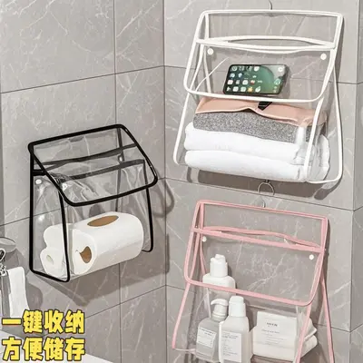 Bathroom storage hanging bag, large capacity, waterproof