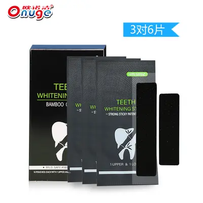 Teeth Whitening Strips, Bamboo Charcoal, Gen 2 6D, Dry Application - 7
