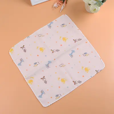 Pure cotton Grade A gauze drool towel, baby small square