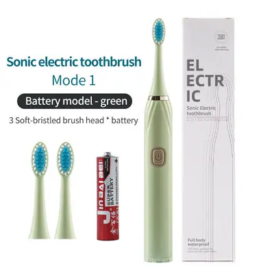 Household Handheld Soft-Bristle Automatic Battery Electric Toothbrush - 7