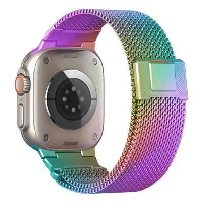 Apple Watch 7/8/9/SE ve S11/12 uyumlu manyetik kapatmalı Milano örgü kordon