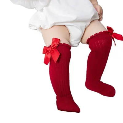 Baby Socks, Long Bow Princess Socks, Four Seasons