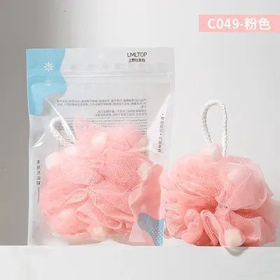 LMLTOP Foaming Bath Ball and Back Scrub Towel Set C049 - 8