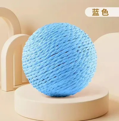 Sisal ip kedi topu, kağıt ip, çıngıraklı, etkileşimli kedi oyuncağı - 9