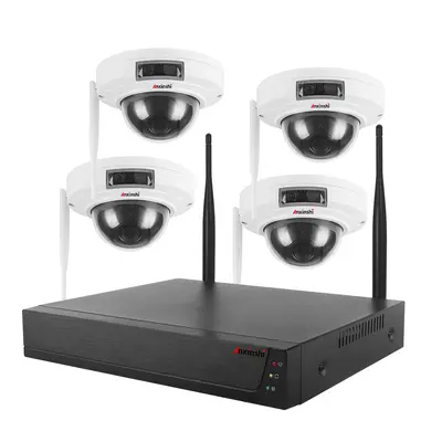 5MP WiFi dome camera set, 4CH/8CH wireless NVR