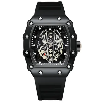 ZIDO quartz watch men's, sports style, barrel-shaped design