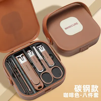 Edelstahl-Nagelpflege-Set mit Tasche - 11