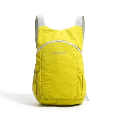 Süper Hafif Moda İnce Katlanır Seyahat Çift Omuz Çantası Erkek Kadın Uyumlu Outdoor Spor Sırt Çantası Hafif Çok Yönlü Dağcılık Sırt Çantası - 11