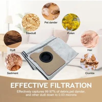 Suitable active carbon non-woven dust bag for Encore Eufy C20 omni/C10 sweeping robot accessories now