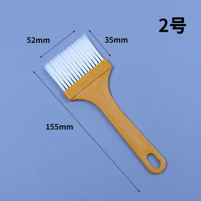 Plastik boya fırçası su geçirmez tutkal fırçası plastik No. 4 küçük fırça plastik saplı tel fırça toz giderme barbekü fırçası klavye fırçası - 8