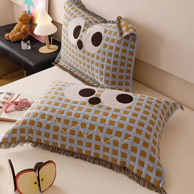 Pamuklu Gazlı Yastık Havlusu 2'li Set, Yetişkin, Ter Emici, Büyük Boy - 6