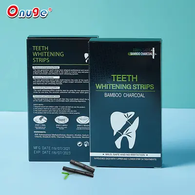 Teeth Whitening Strips, Bamboo Charcoal, Gen 2 6D, Dry Application - 4